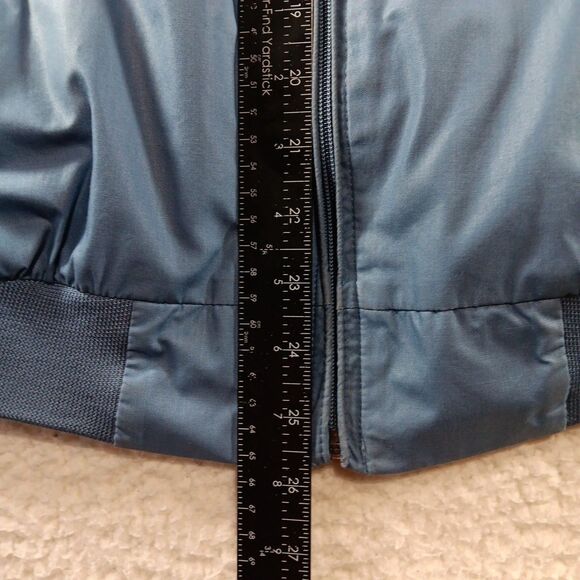 Vintage Members Only Iconic Racer Jacket Men’s 42 Blue 80s Retro Banded Collar - Picture 4 of 7